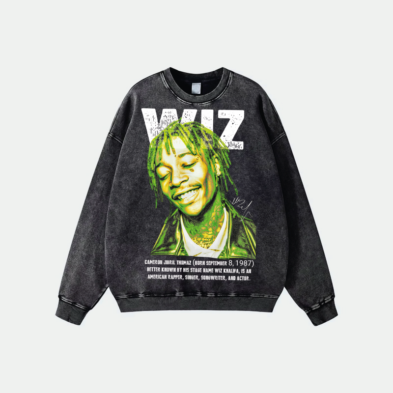 Overzise Sweatshirt Acid Wash