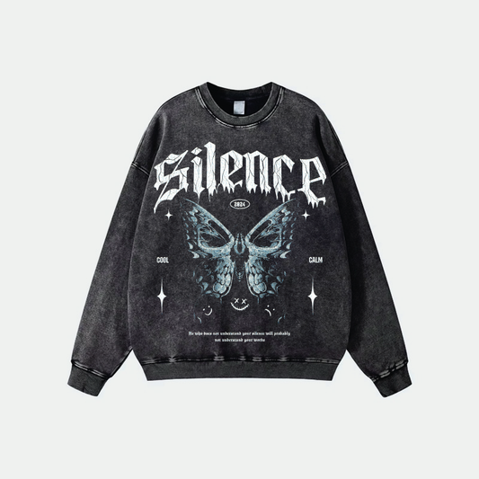 Overzise Sweatshirt Acid Wash