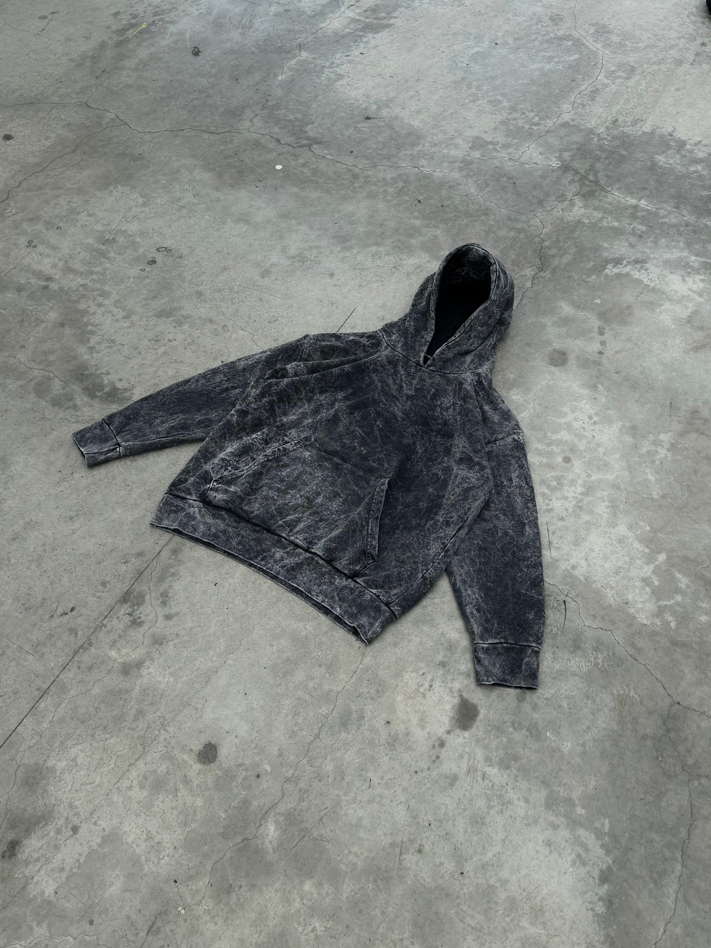 Minimalist Basic Hoodie Acid Wash